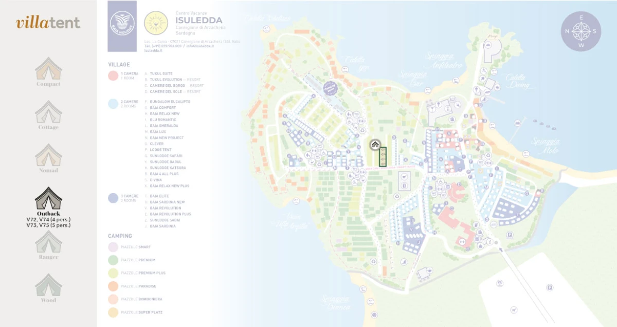 Villatent-Plattegrond-Centro-Vacanze-Isuledda-2024