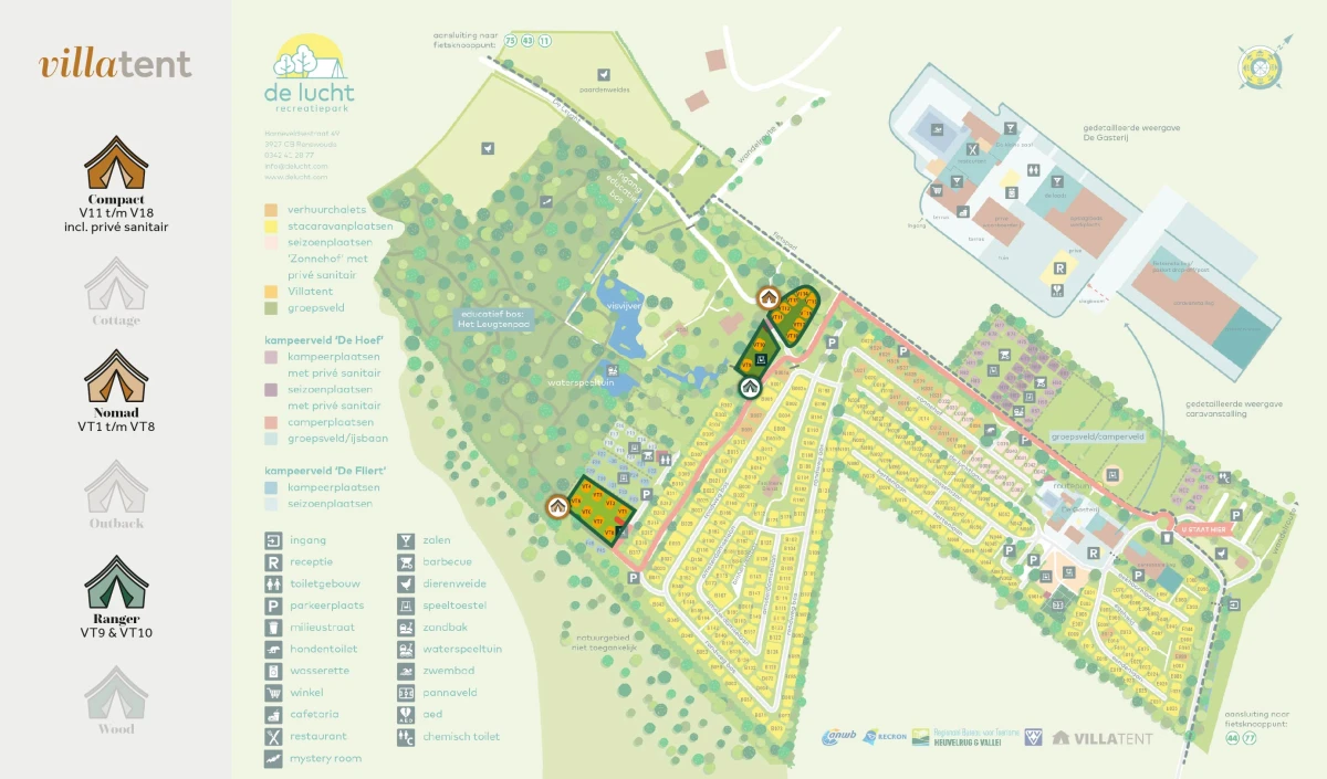 Villatent-Plattegrond- Recreatiepark De Lucht-2024