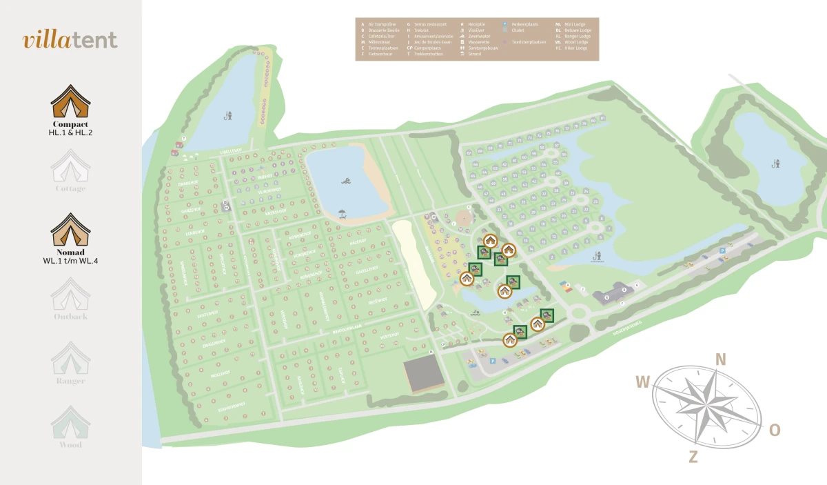 Villatent-Plattegrond-Camping Betuwe-2024